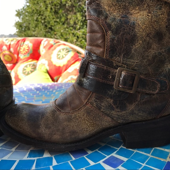 Fabulous Distressed Leather Boots👢Never worn! - Picture 5 of 8